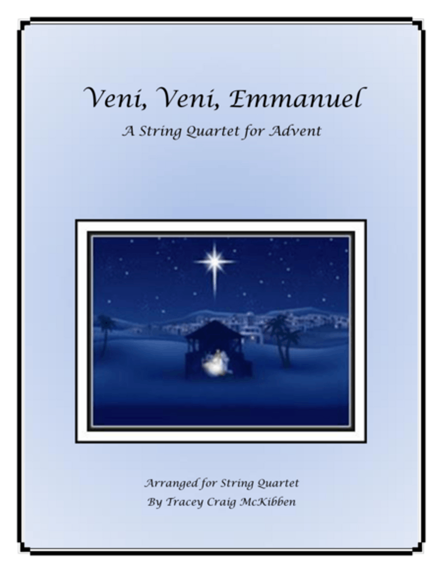 Veni, Veni, Emmanuel for String Quartet String Quartet scores gallery preview page 1