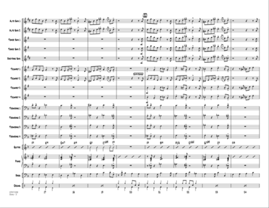 Doxy - Full Score Jazz Ensemble scores gallery preview page 3