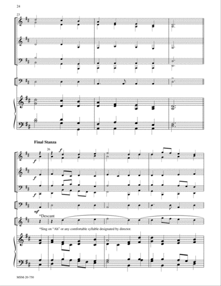 Lead On, O King Eternal (Lancashire) Choir scores gallery preview page 5