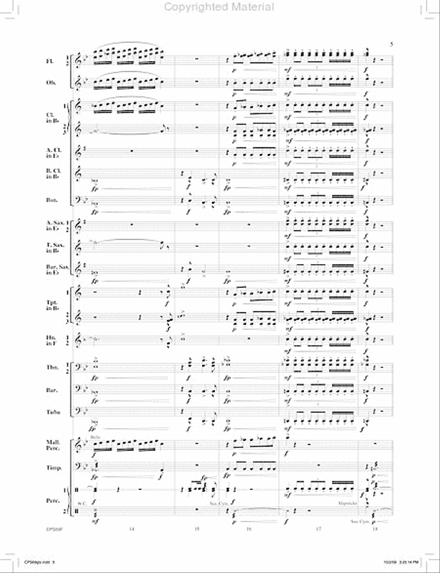 Orion's Sword Orion's Sword Concert Band scores gallery preview page 6