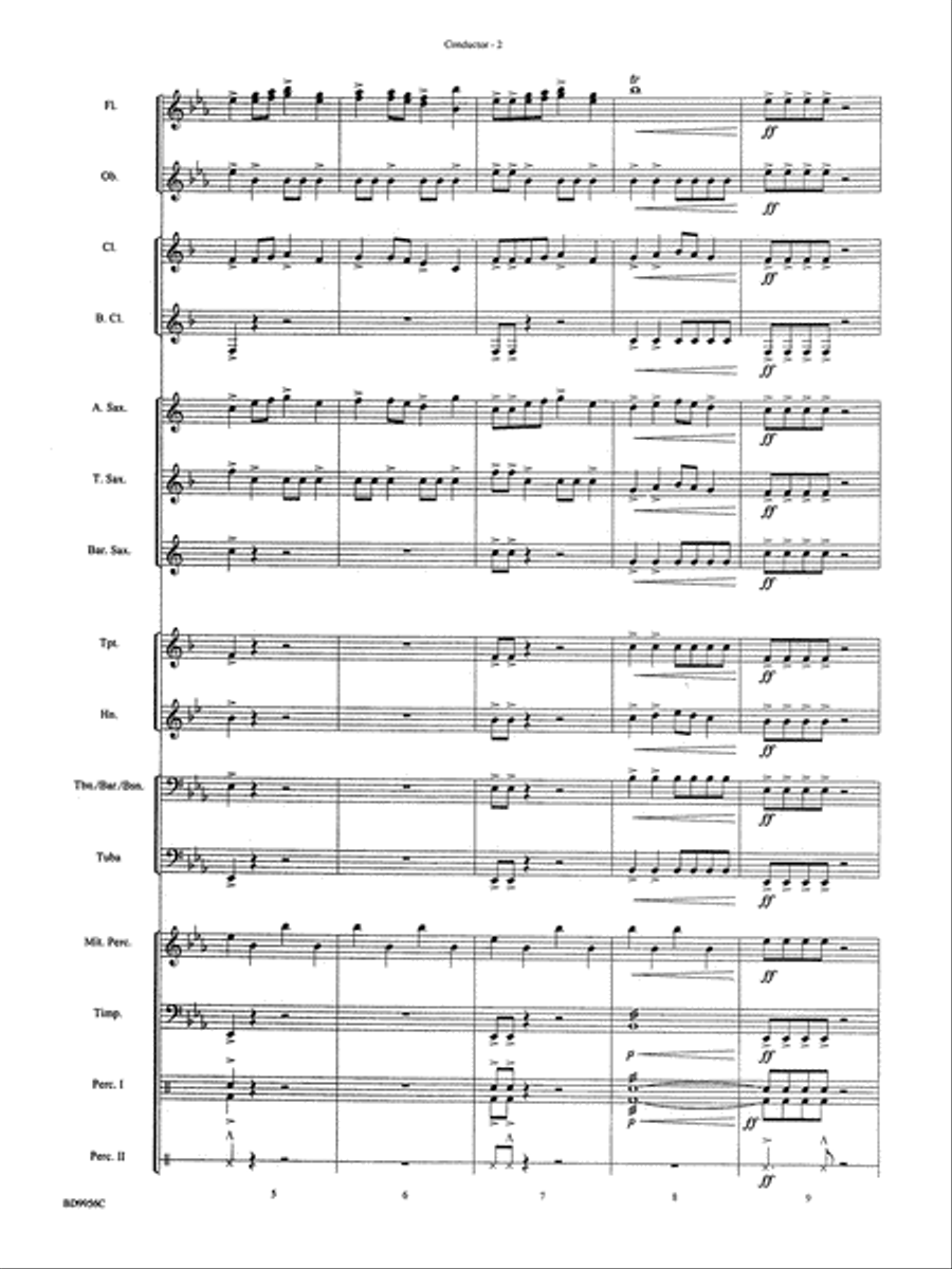 Drummer's Christmas Carol: Score Concert Band scores gallery preview page 3
