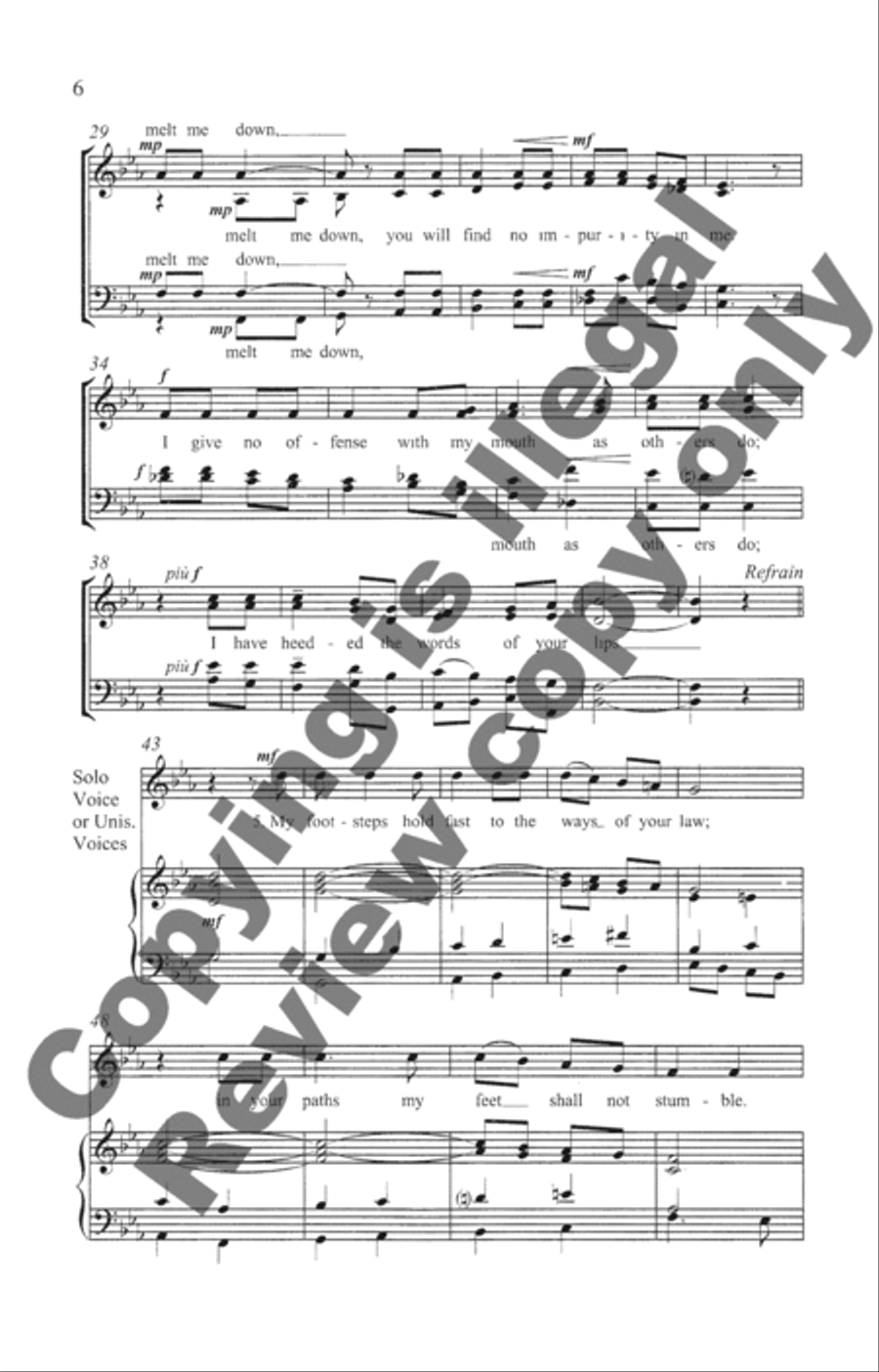 Psalm 17 4-Part scores gallery preview page 4