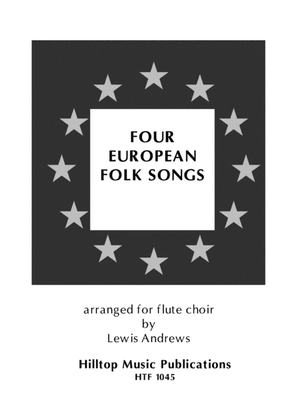 Book cover for Four European Folk Songs arr. flute choir