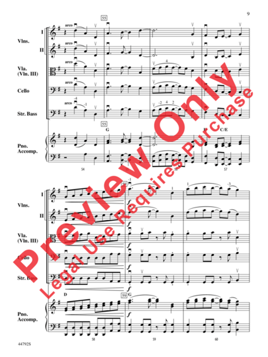 Wind Dancer String Orchestra scores gallery preview page 10