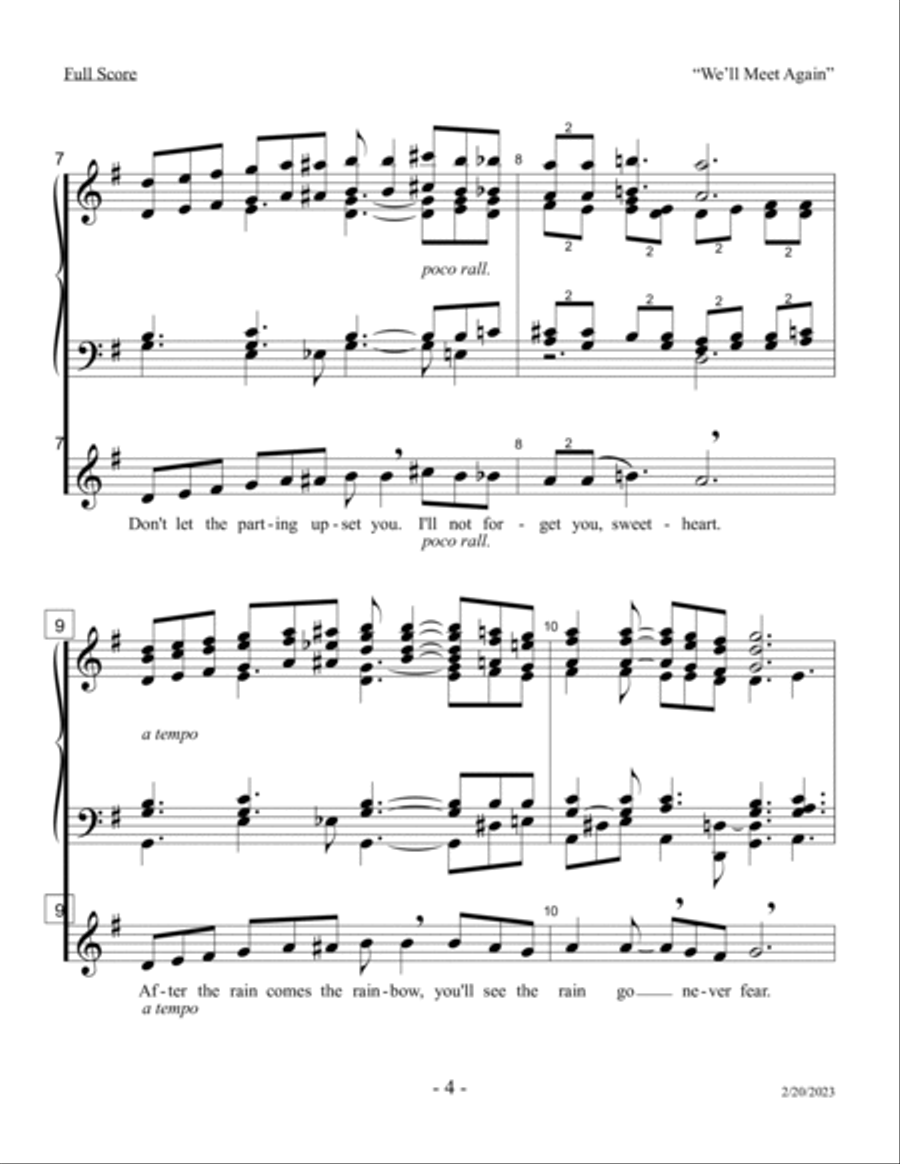 We'll Meet Again We'll Meet Again Handbell Choir scores gallery preview page 4