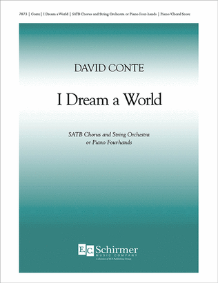I Dream a World (Piano/Choral Score)