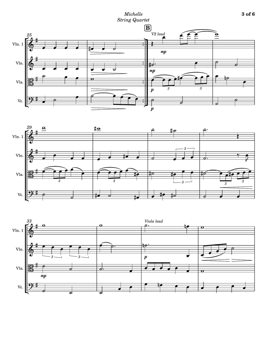 Michelle String Quartet scores gallery preview page 3
