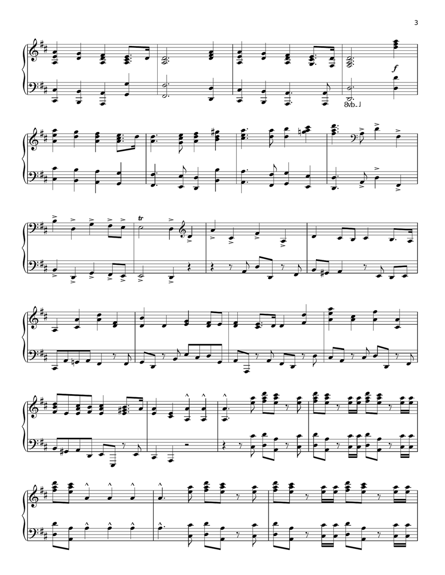 Hallelujah Chorus Hallelujah Chorus Piano Solo scores gallery preview page 3