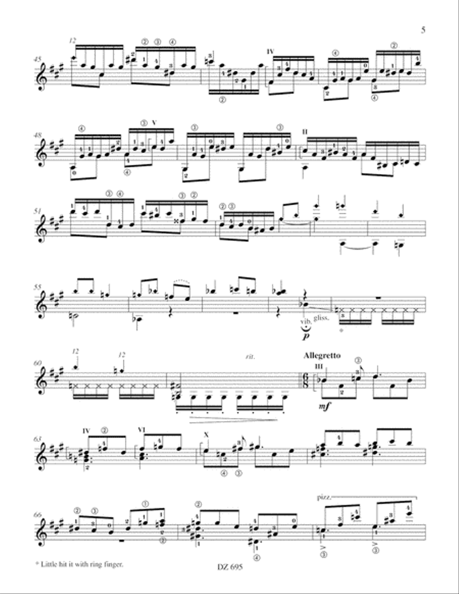 Under the Influence of Poetry Classical Guitar scores gallery preview page 5