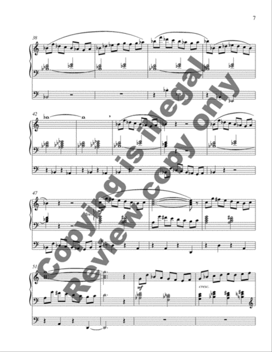 Toccata on Psalm 96 Organ scores gallery preview page 5