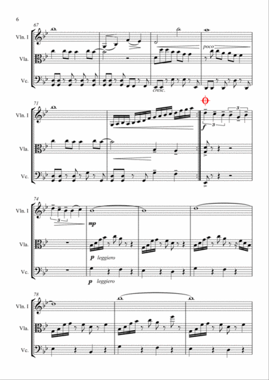 Rather Be String Trio scores gallery preview page 6