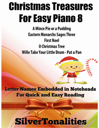 Book cover for Christmas Treasures for Easy Piano Volume 8 Sheet Music