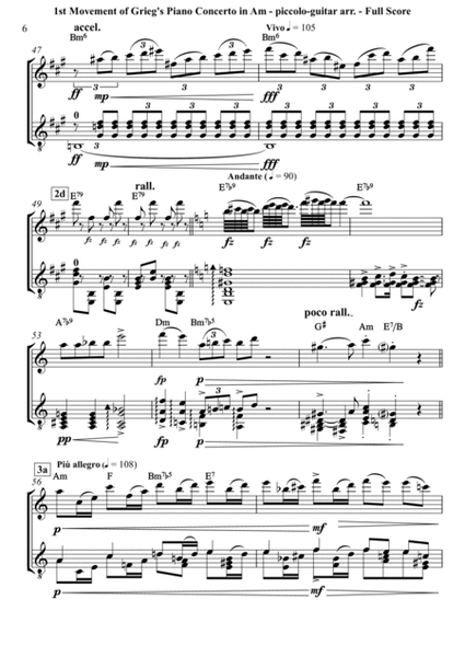 Grieg (Edvard) - First Movement of Grieg's Piano Concerto in A minor - simplified arr. for violin & image number null