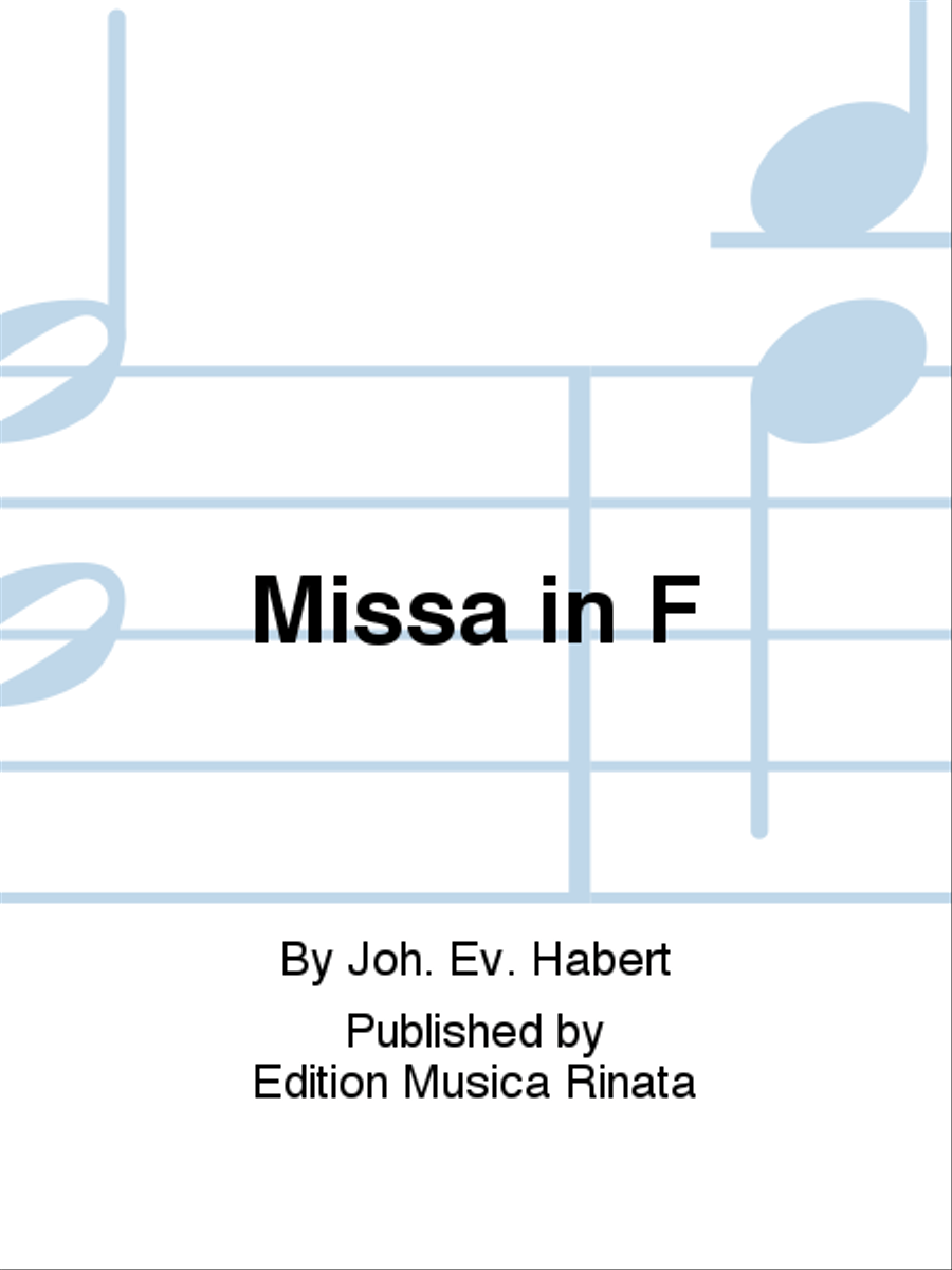 Missa in F 3-Part scores gallery preview page 1