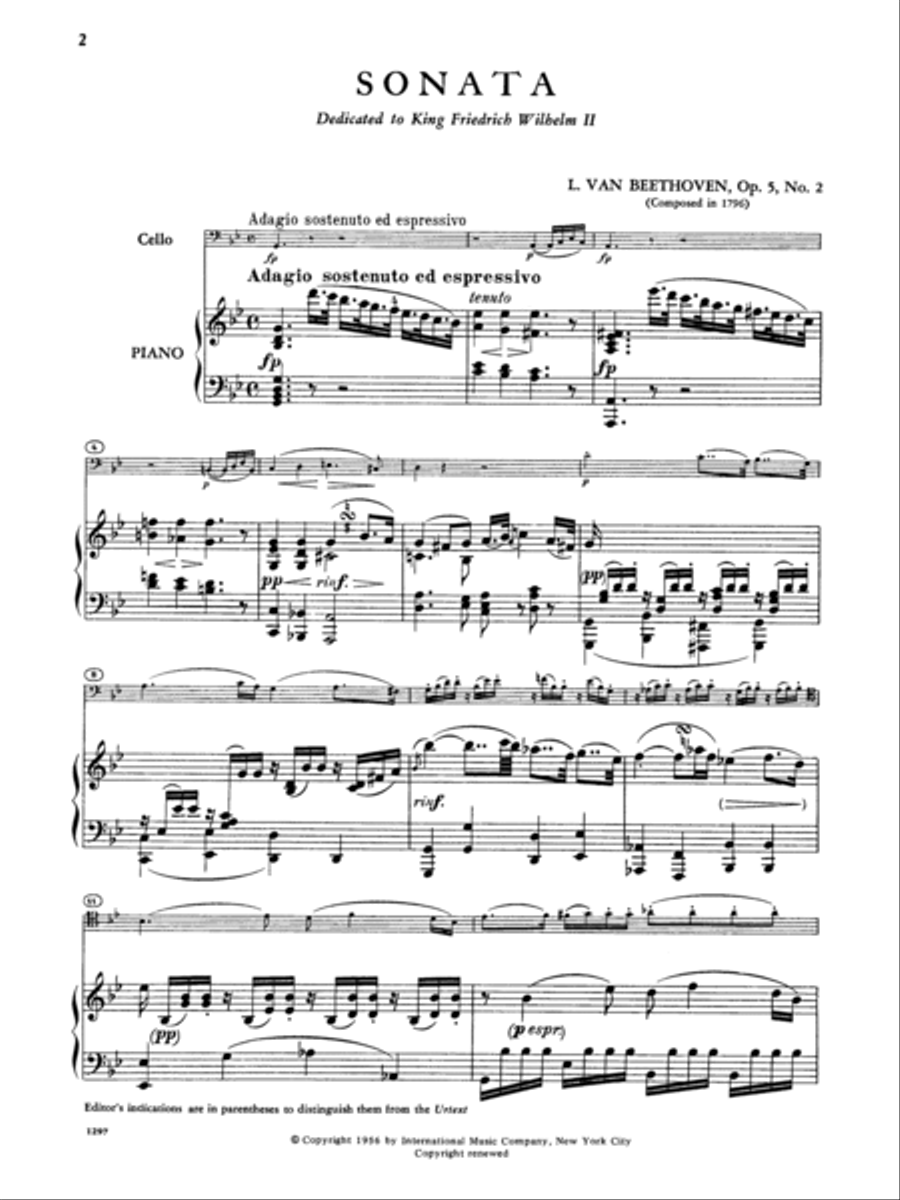 Sonata No. 2 In G Minor, Opus 5, No. 2 Piano Accompaniment scores gallery preview page 2