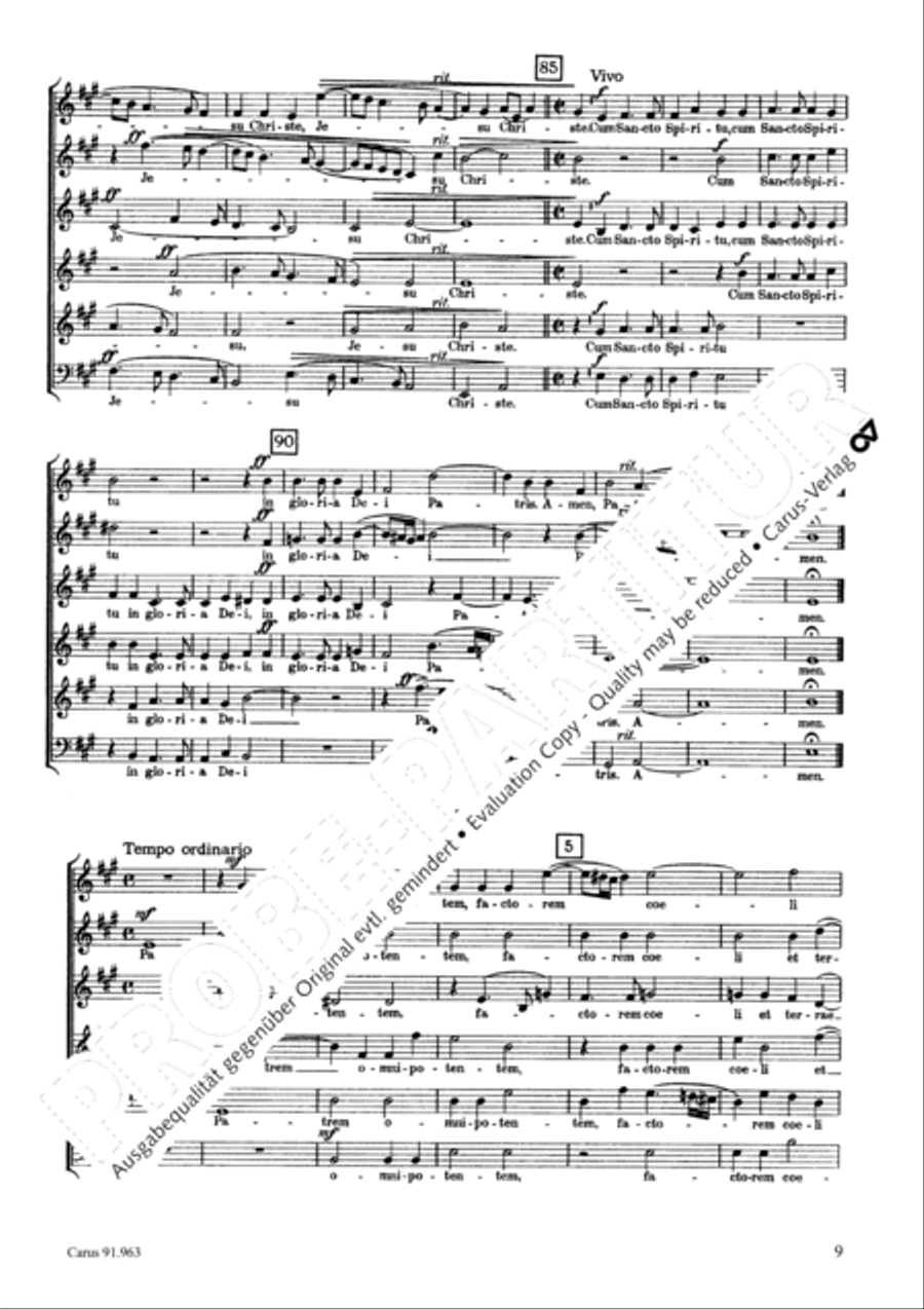 Missa Ecce nunc benedicite Choir scores gallery preview page 12