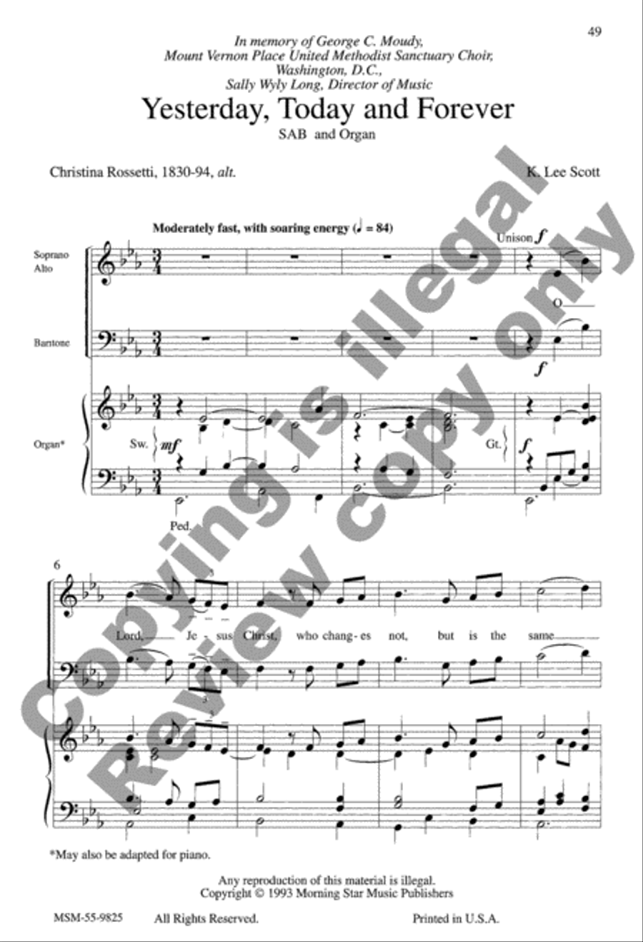 Coram Deo, Set I 3-Part scores gallery preview page 12