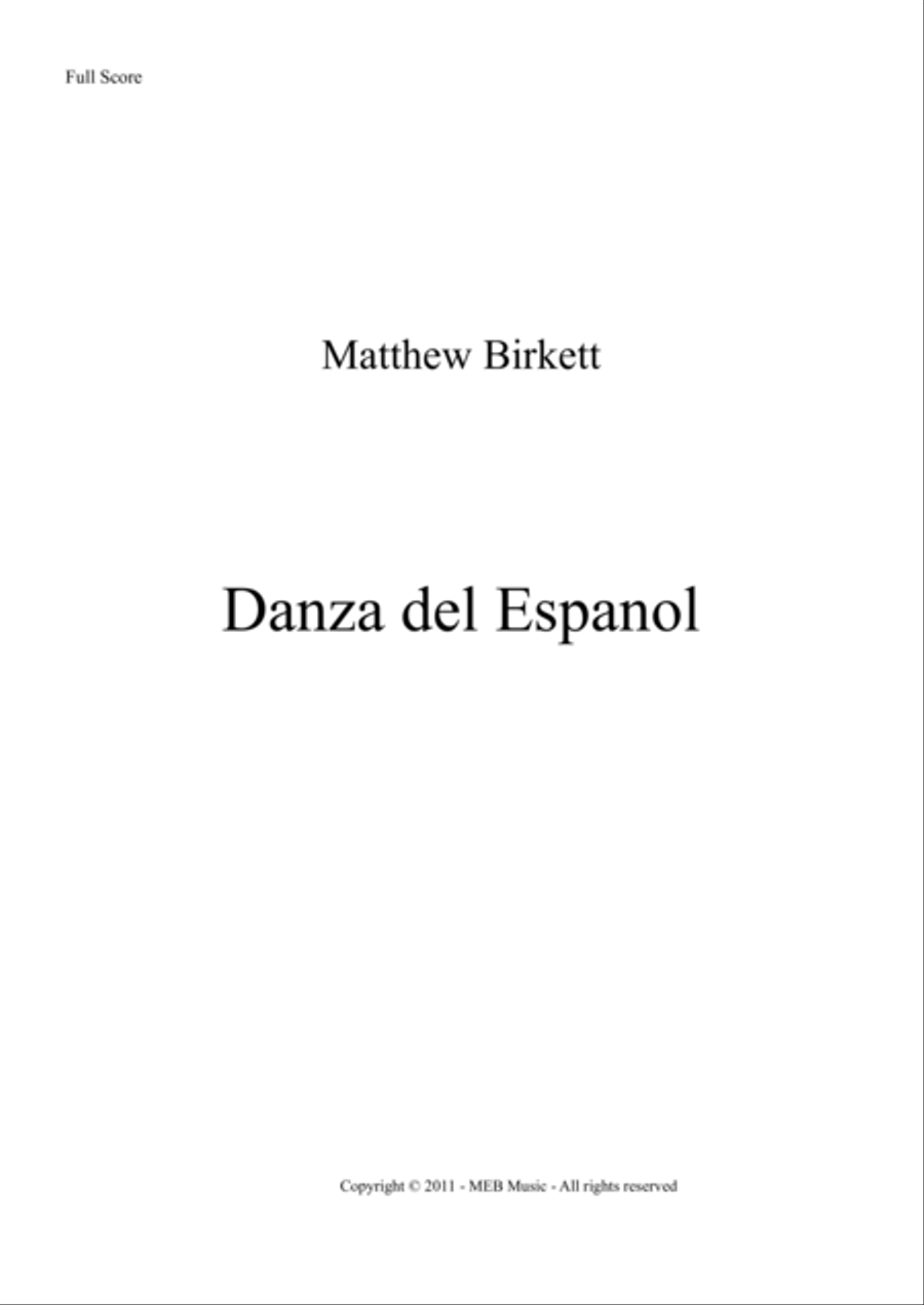 Book cover for Danza del Espanol