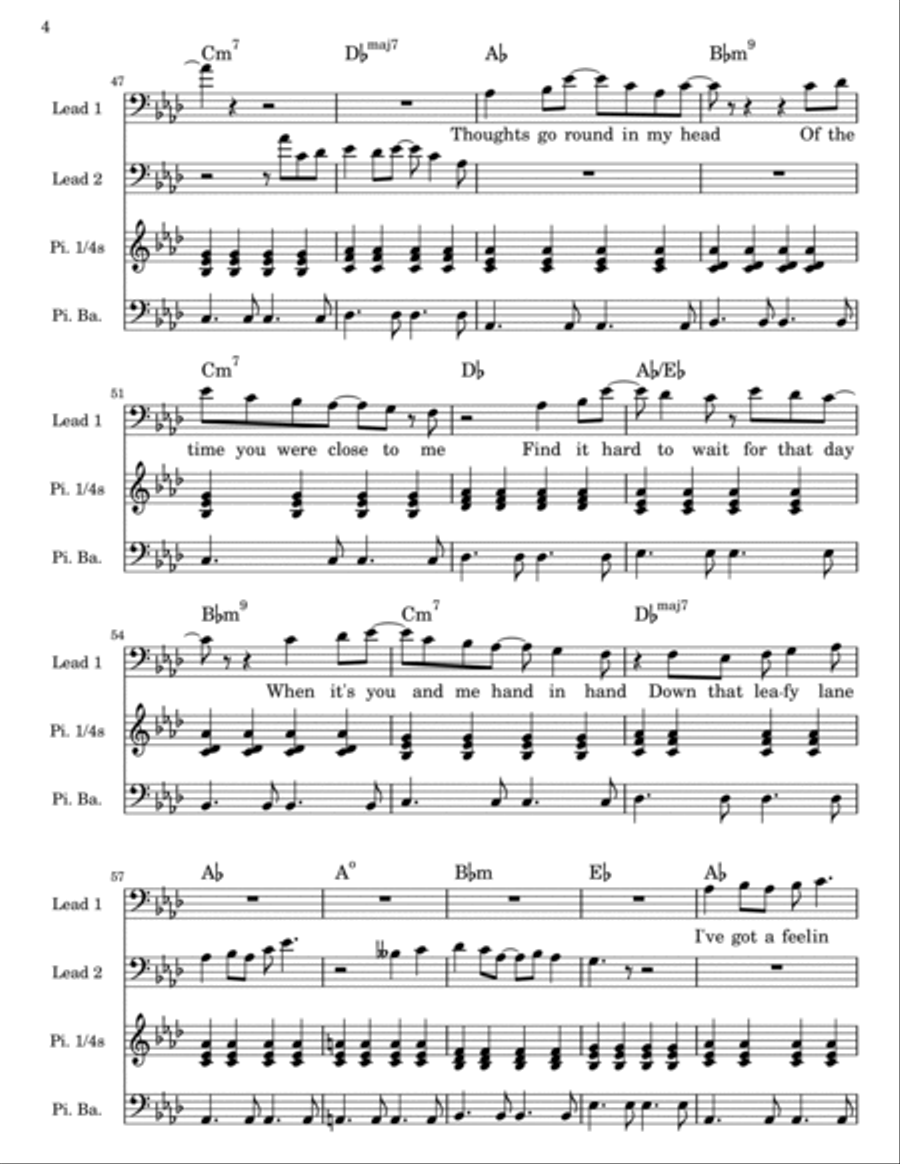 Leafy Lane Easy Piano scores gallery preview page 4