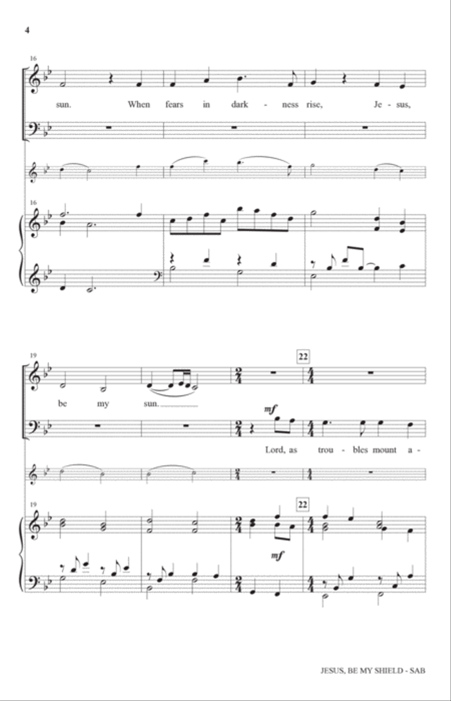 Jesus, Be My Shield (arr. Charles McCartha) 3-Part scores gallery preview page 3