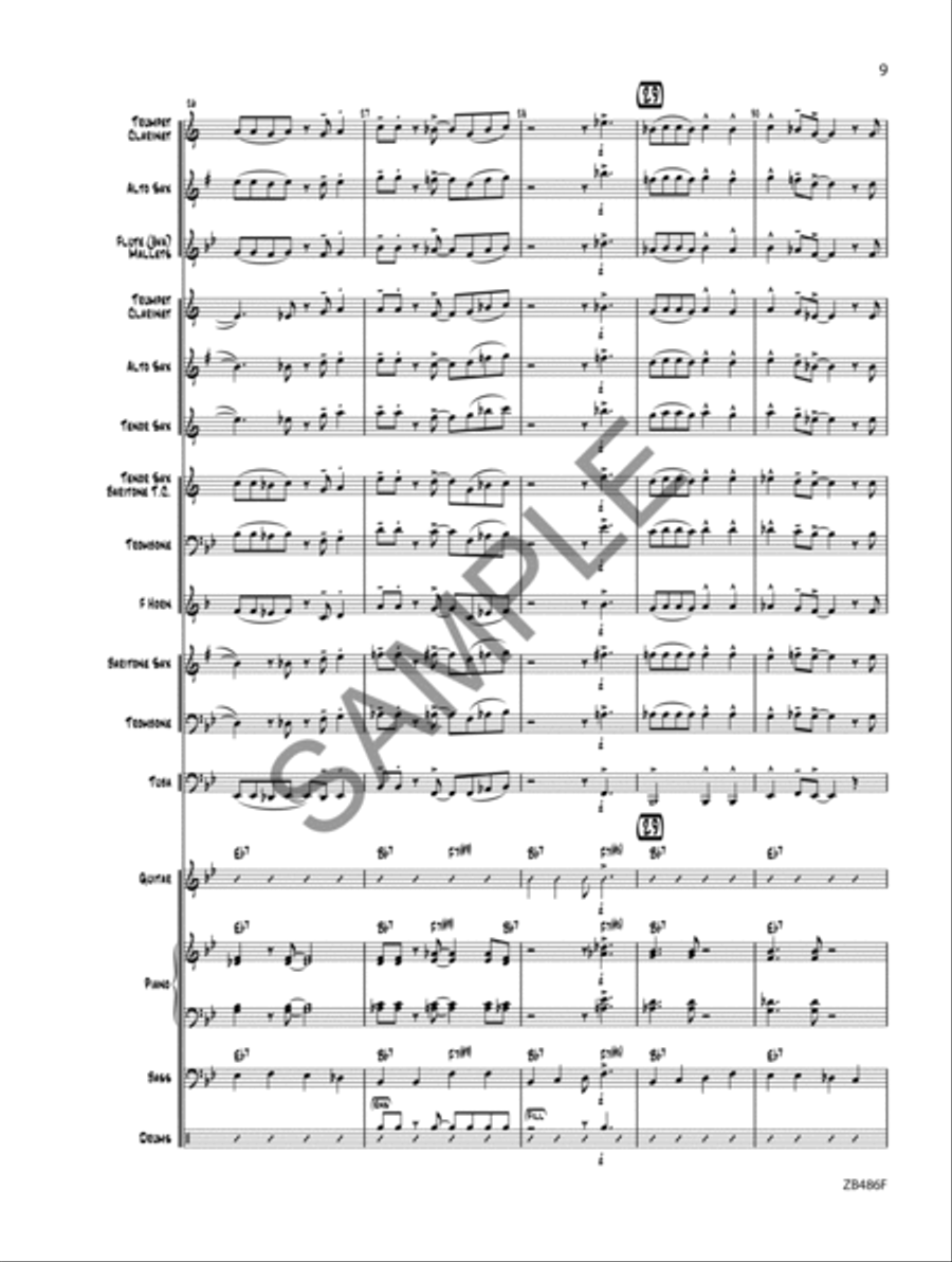 What About Blues? - Score Concert Band scores gallery preview page 10