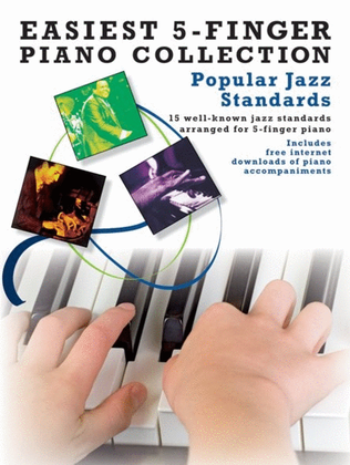 Book cover for Easiest 5-Finger Piano Collection: Popular Jazz