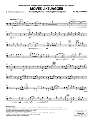 Book cover for Moves like Jagger (for Brass Quintet) (arr. Seb Skelly) - Bb Trombone / Euphonium B.C.
