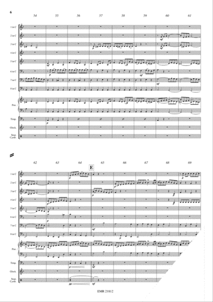 Fugue in G minor Concert Band scores gallery preview page 6