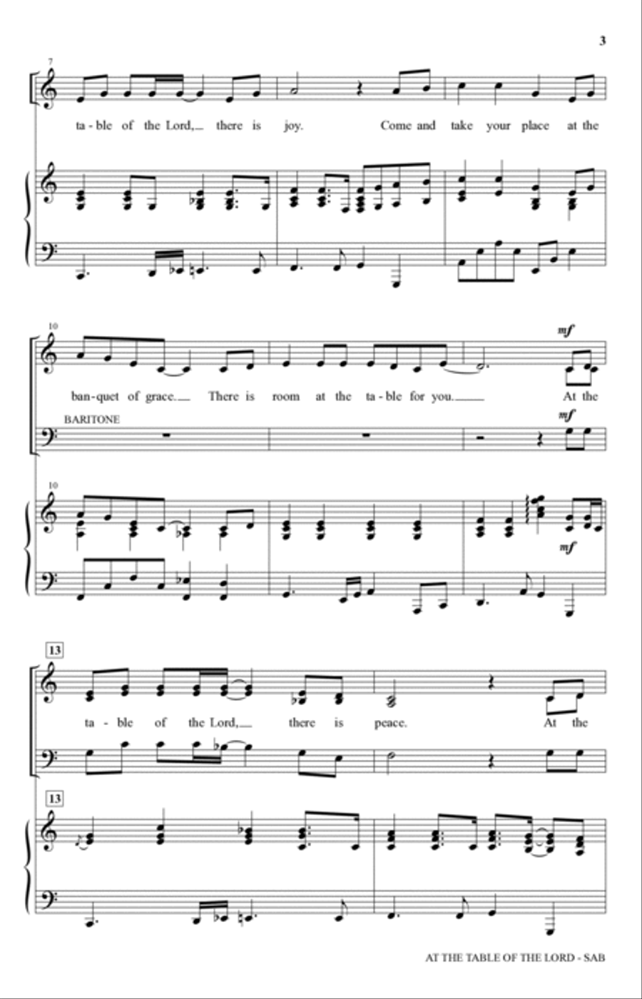 At The Table Of The Lord 3-Part scores gallery preview page 2