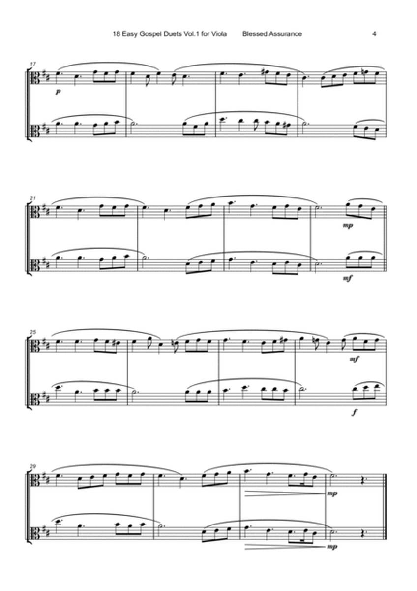 18 Easy Gospel Duets Vol.1 for Viola