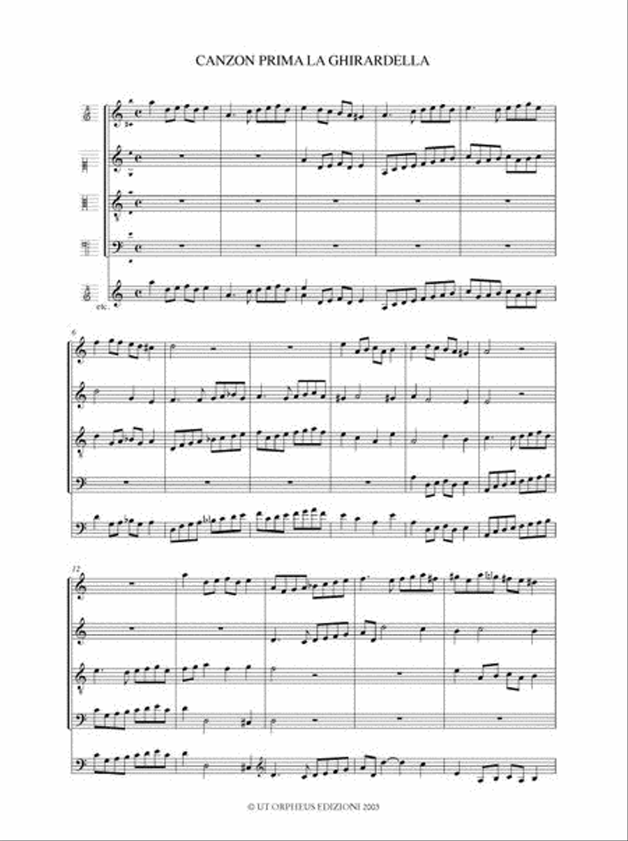 Il Primo Libro delle Canzoni a quattro voci (Venezia 1615). Critical Edition
