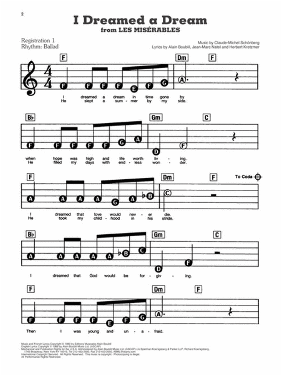 Les Misérables Voice scores gallery preview page 3