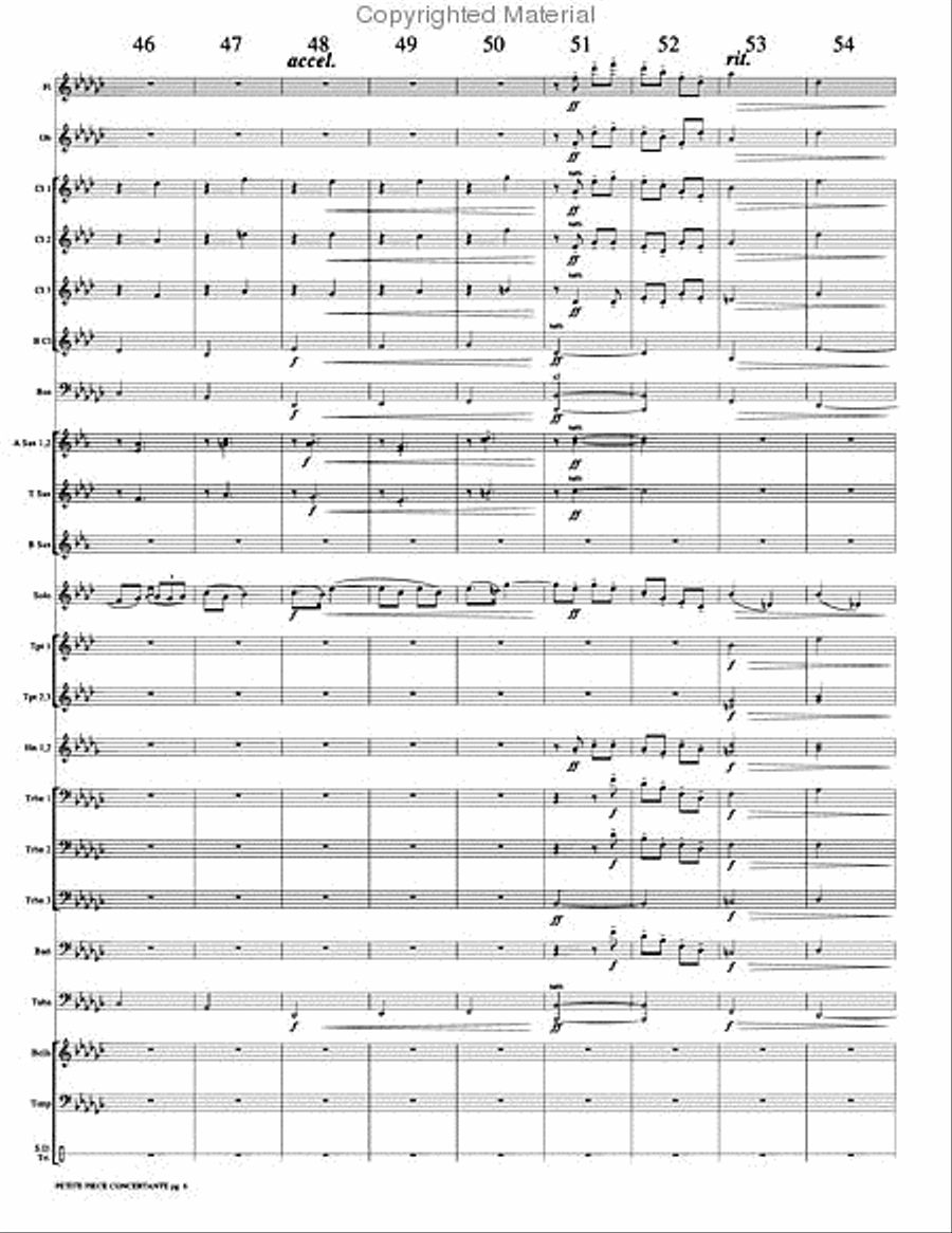 Petite Piece Concertante (Little Concert Piece) Concert Band scores gallery preview page 9