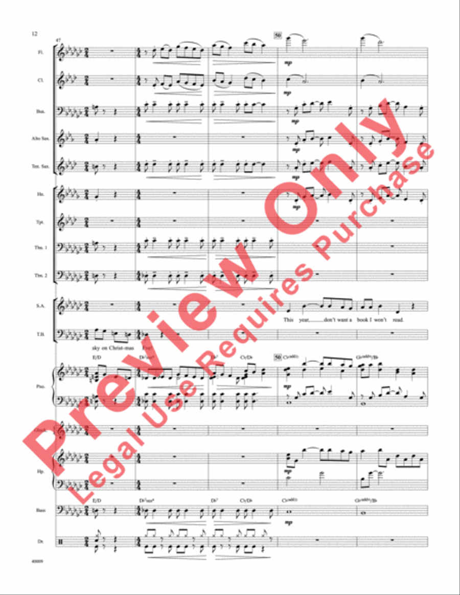 Counting Down to Christmas Choir scores gallery preview page 13