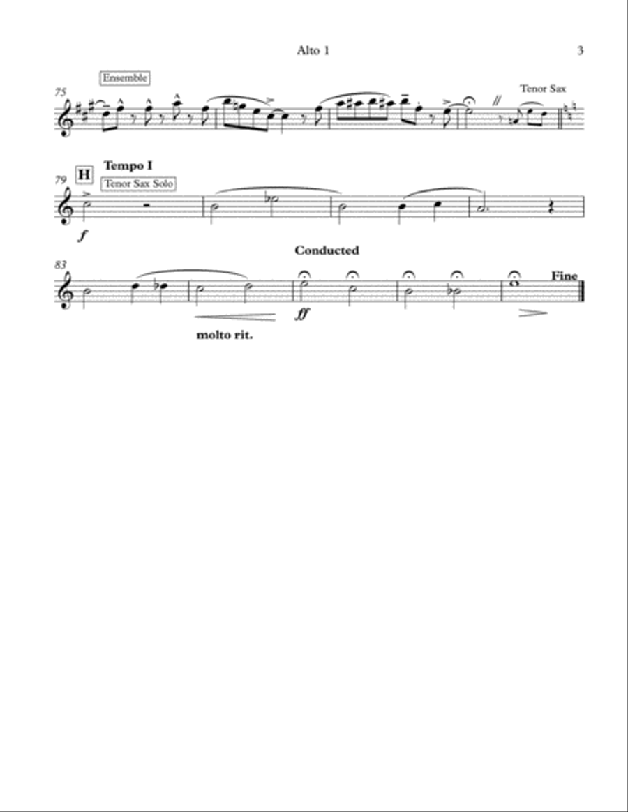 The Best of Friends - Tenor Solo with Jazz Ensemble. Jazz Ensemble scores gallery preview page 6