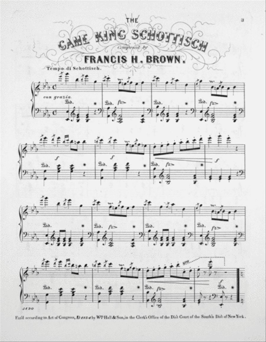 The Game King Schottisch Piano Solo scores gallery preview page 2