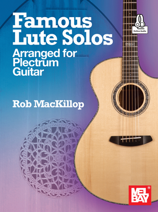 Book cover for Famous Lute Solos Arranged for Plectrum Guitar