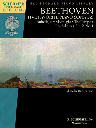Book cover for Beethoven - Five Favorite Piano Sonatas