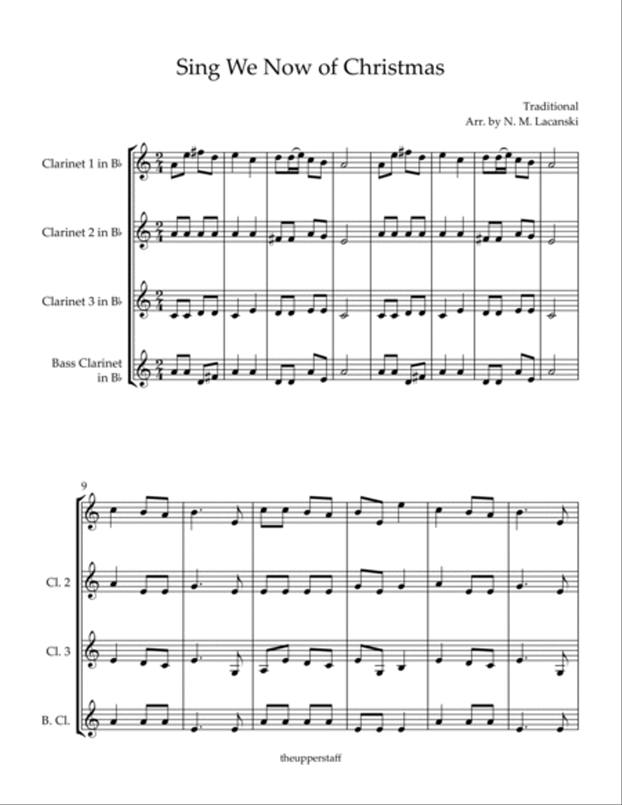 Sing We Now of Christmas Sing We Now of Christmas Woodwind Ensemble scores gallery preview page 2