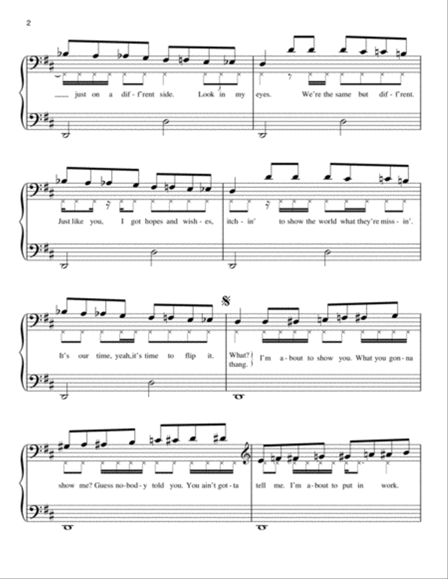 Bamm (from Disney's Zombies) Easy Piano scores gallery preview page 2