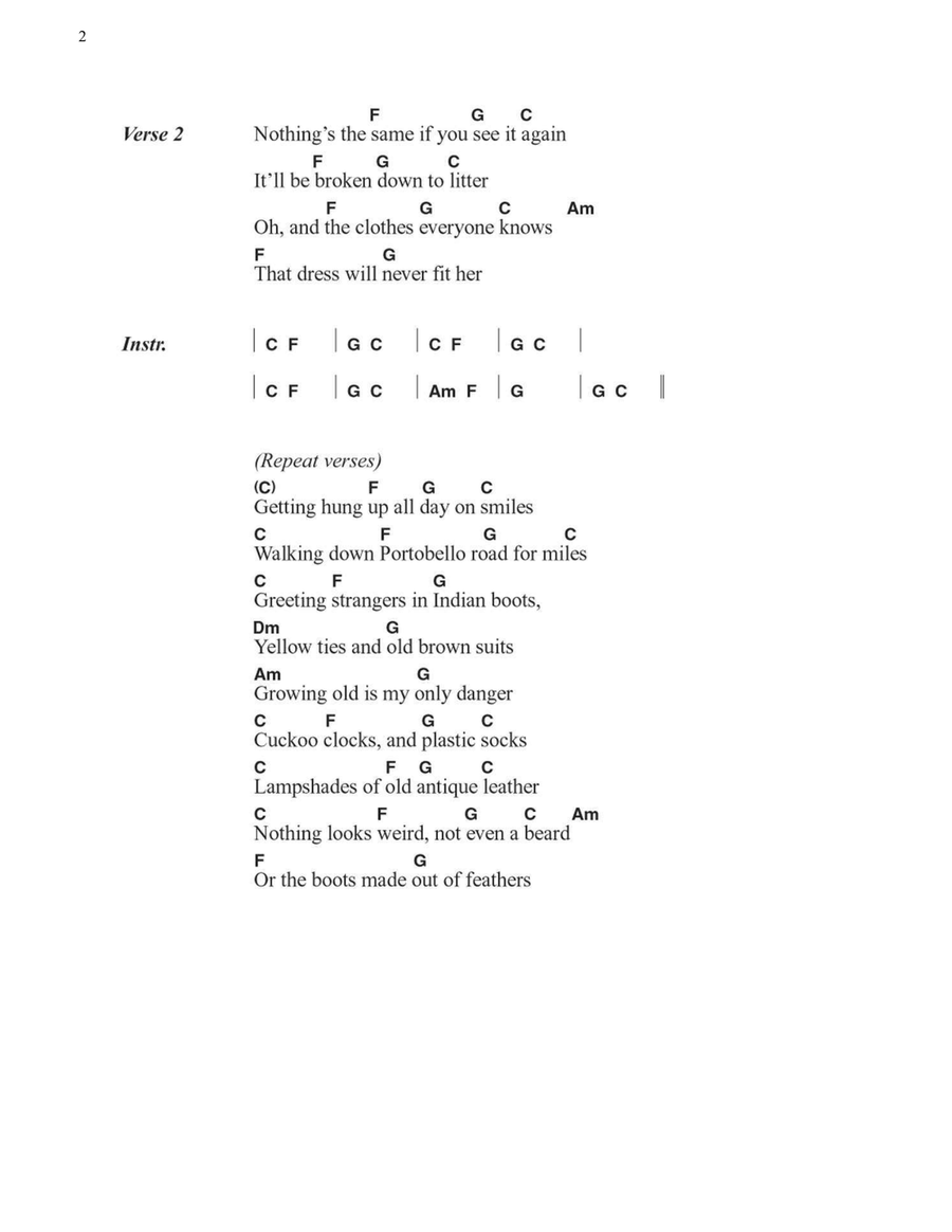 Portobello Road Acoustic Guitar scores gallery preview page 2