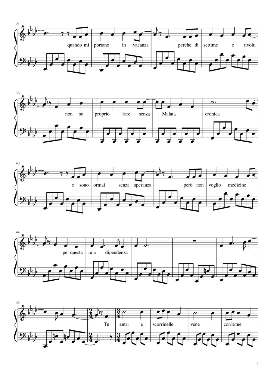 ADDICTION Piano Solo scores gallery preview page 3