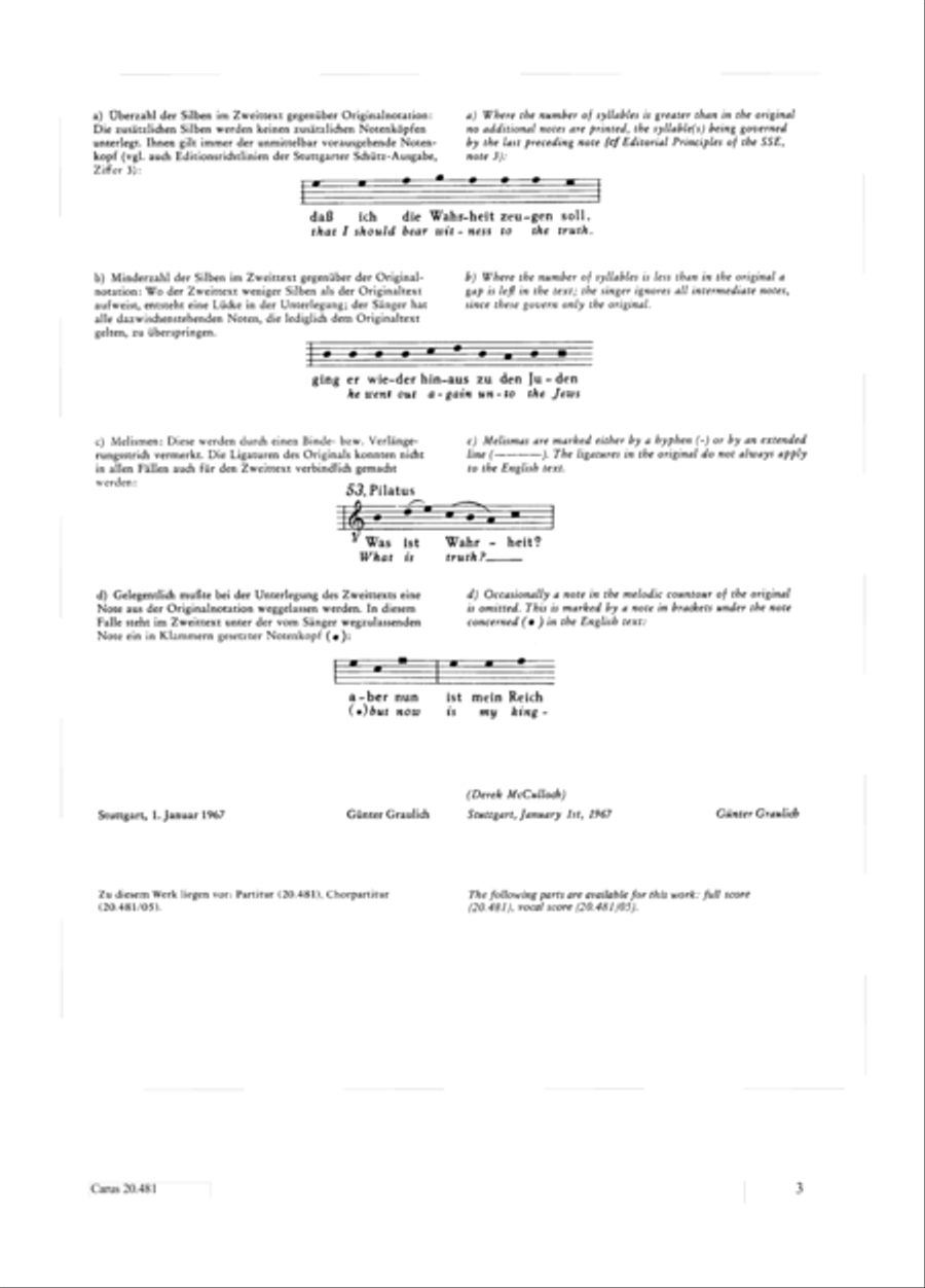 St. John Passion / The Passion of our Lord and Saviour Jesus Christ 4-Part scores gallery preview page 4