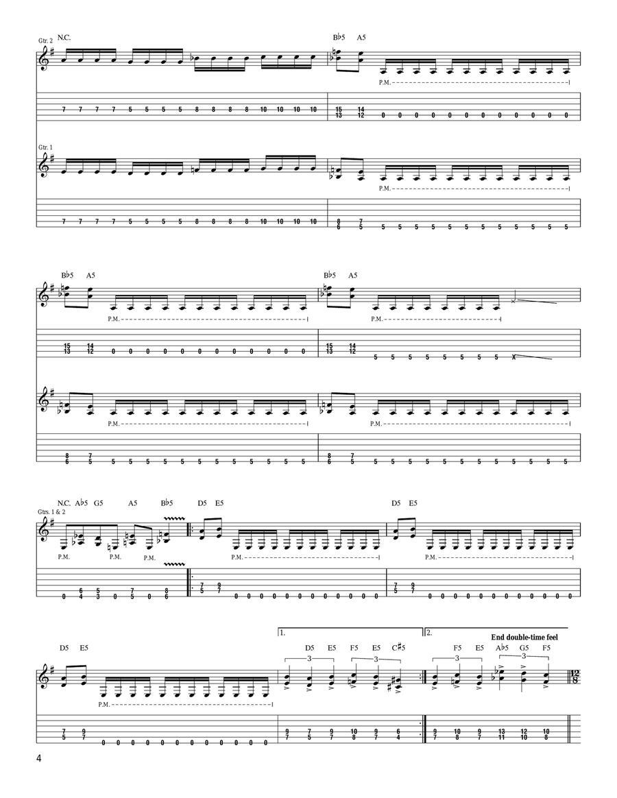 Iron Swan Acoustic Guitar scores gallery preview page 4