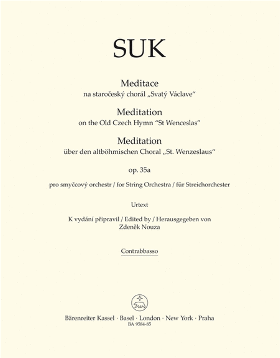 Meditation on the Old Czech Hymn 