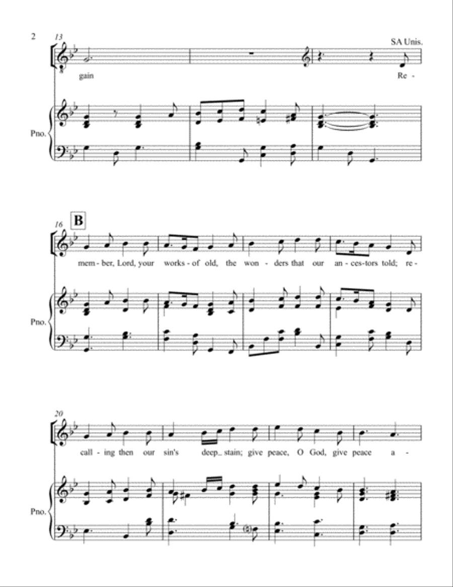 O God of Love 2-Part scores gallery preview page 2