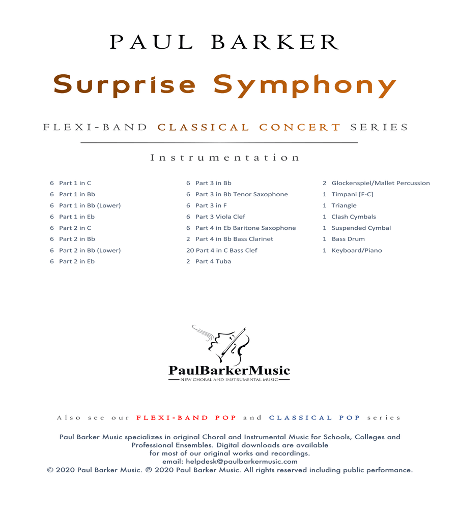 Haydn surprise clearance symphony instruments