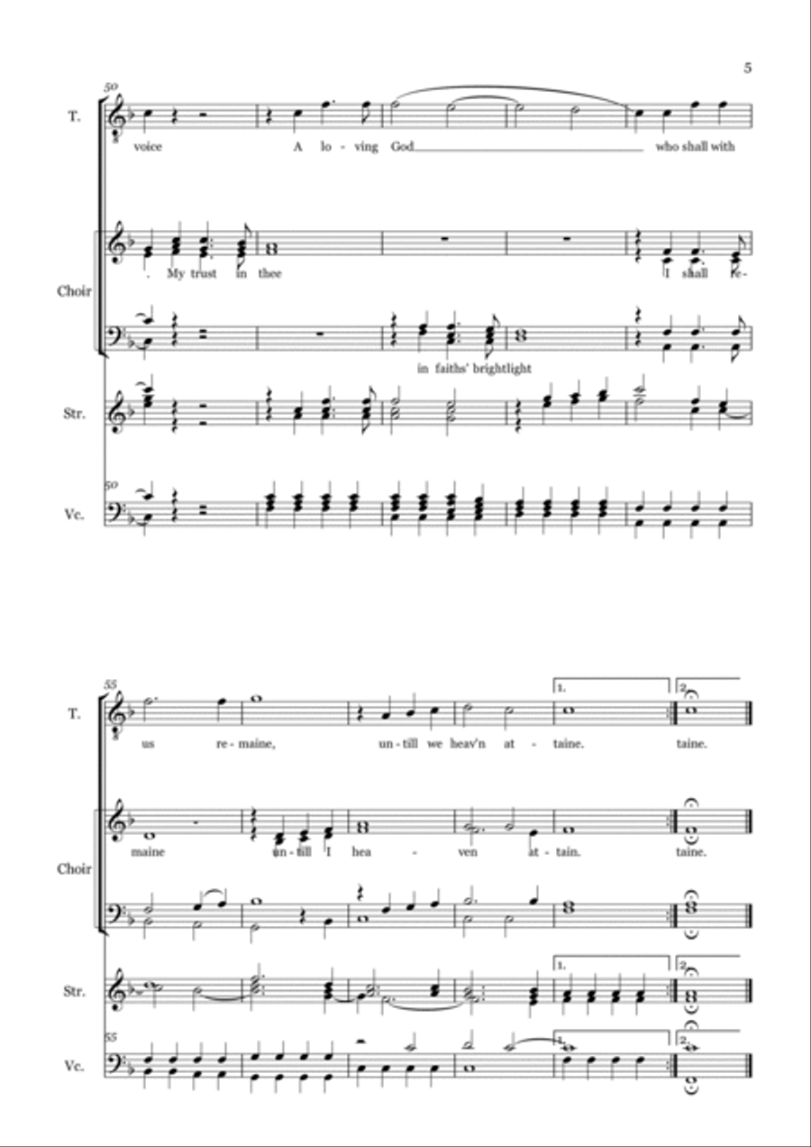 Cantata 1 mov 1 Thou art my sheep Choir scores gallery preview page 5