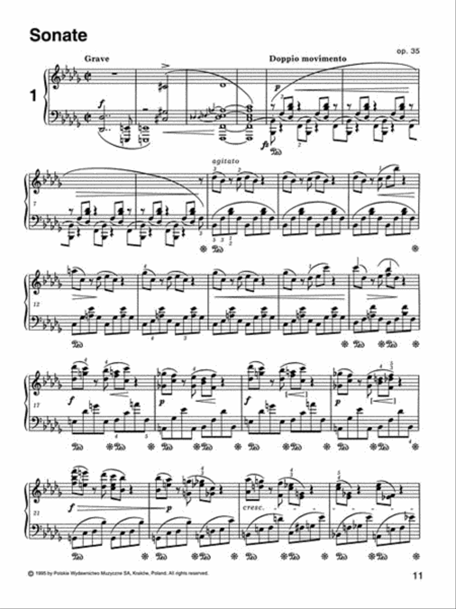 Sonatas, Op. 35 & 58 Piano Solo scores gallery preview page 4