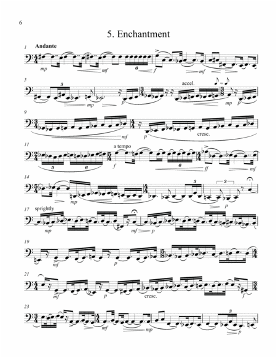 Eleven Etudes of Expression Tuba scores gallery preview page 6